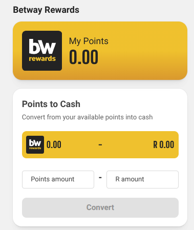 Betway's rewards program