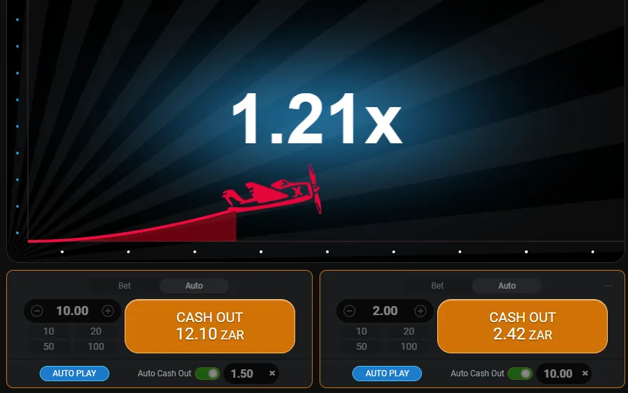 Waiting to cash out in Aviator and other crash games