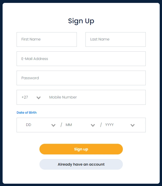 Punt Casino Inclave sign-up