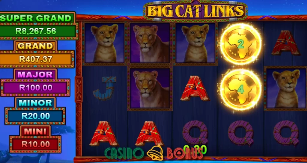 Big Cat Links Coin symbols fortune link