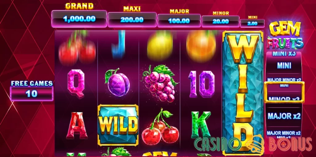 Gem Fruits slot free spins