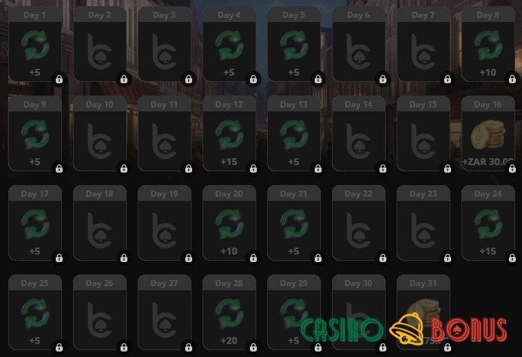 B Casino login rewards