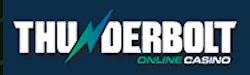 Thunderbolt Casino logo with free money offer