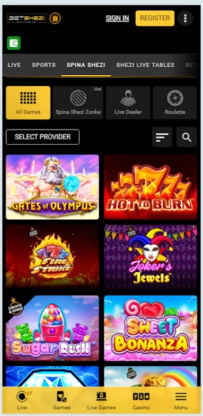 Betshezi mobile casino