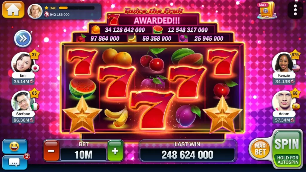 Huuuge Casino social casino app low data games free no real money